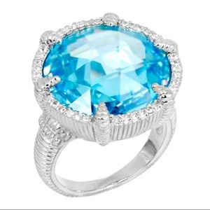 Judith Ripka Eclipse Turquoise Ring Size 7